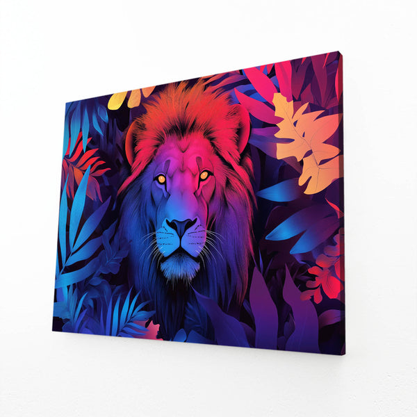 Lion Wall Art Midnight Glow | MusaArtGallery™