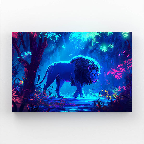 Lion Wall Art Mystic Forest | MusaArtGallery™