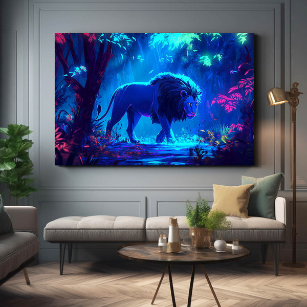 Lion Wall Art Mystic Forest | MusaArtGallery™