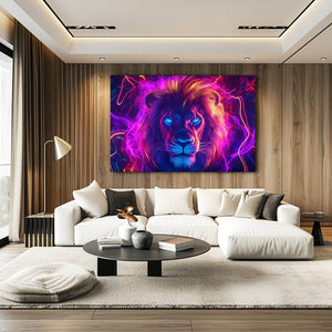 Lion Wall Art Mystic Glow | MusaArtGallery™
