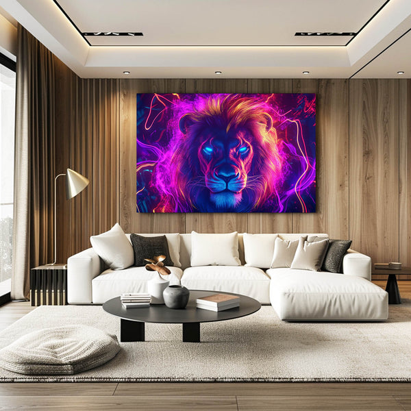 Lion Wall Art Mystic Glow | MusaArtGallery™