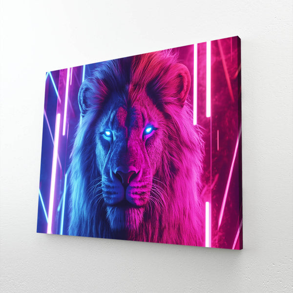 Lion Wall Art Neon Blaze | MusaArtGallery™