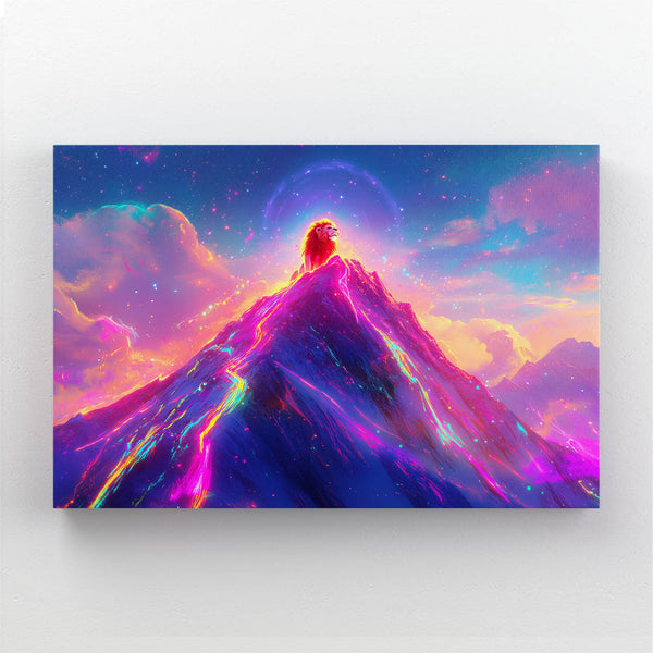 Lion Wall Art Peak Majesty | MusaArtGallery™