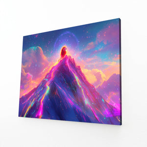 Lion Wall Art Peak Majesty | MusaArtGallery™