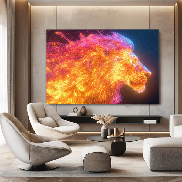 Lion Wall Art Radiance | MusaArtGallery™