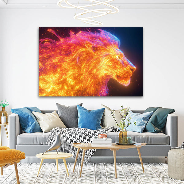 Lion Wall Art Radiance | MusaArtGallery™