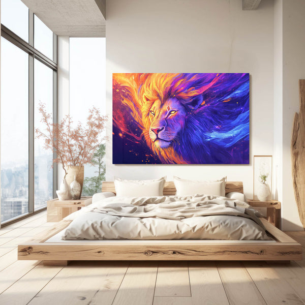 Lion Wall Art Radiant Blaze | MusaArtGallery™