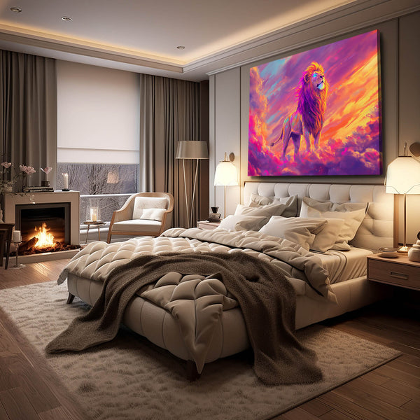 Lion Wall Art Radiant Horizon | MusaArtGallery™