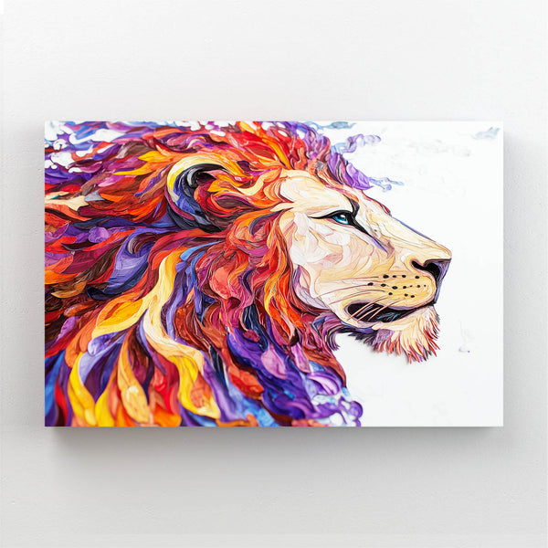 Lion Wall Art Regal Colors | MusaArtGallery™