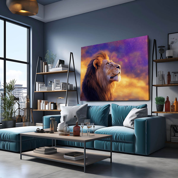 Lion Wall Art Serenity | MusaArtGallery™