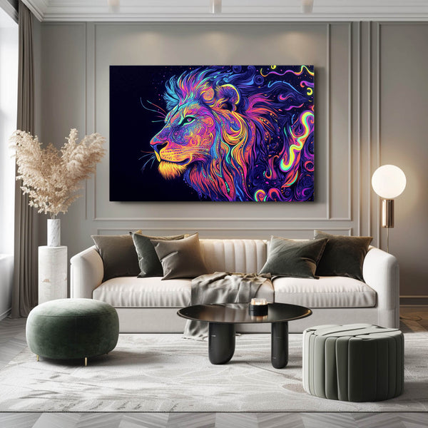 Lion Wall Art Spectrum | MusaArtGallery™