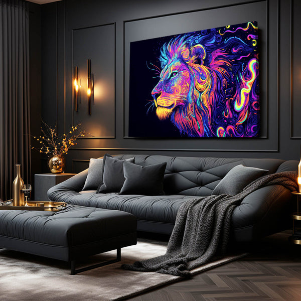 Lion Wall Art Spectrum | MusaArtGallery™