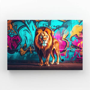 Lion Wall Art Urban Majesty | MusaArtGallery™