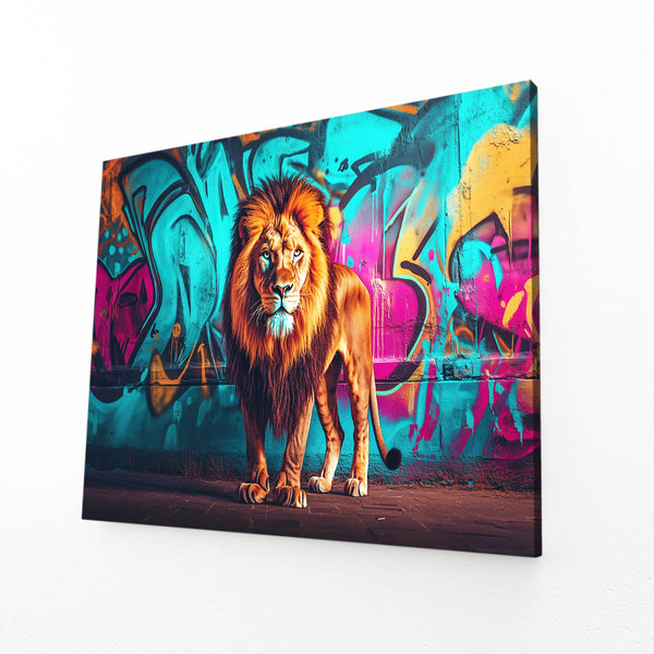 Lion Wall Art Urban Majesty | MusaArtGallery™