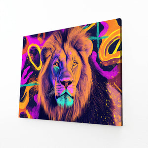 Lion Wall Art Vibrant Spirit | MusaArtGallery™