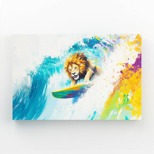 Lion's Surf Wall Art | MusaArtGallery™