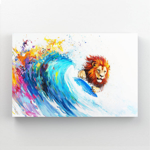 Lion's Wave Wall Art | MusaArtGallery™