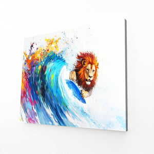 Lion's Wave Wall Art | MusaArtGallery™