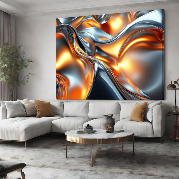 Liquid Metal Abstract Art | MusaArtGallery™