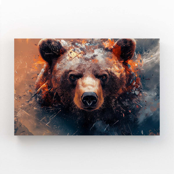 Living Room Bear Canvas