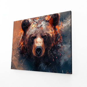 Living Room Bear Canvas