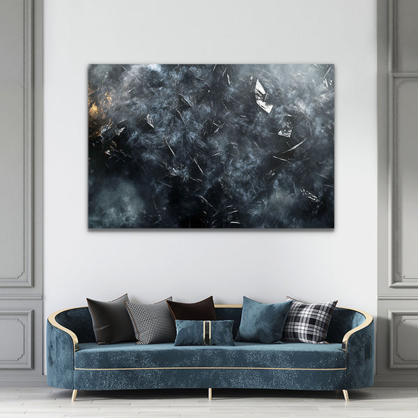 Living Room Black Abstract Art