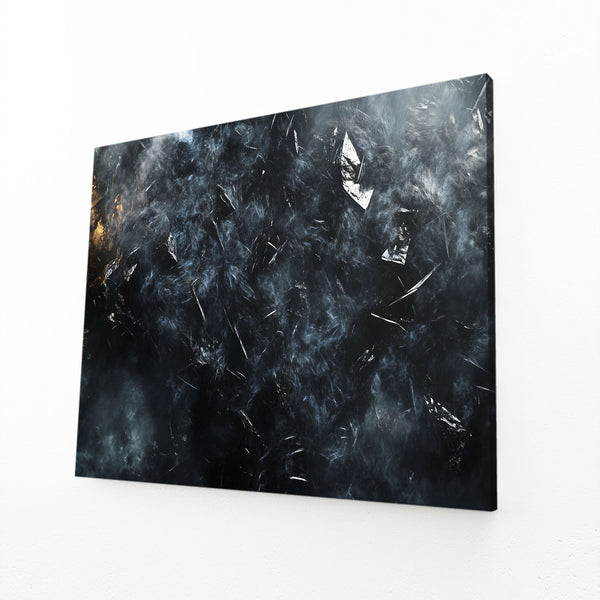 Living Room Black Abstract Art