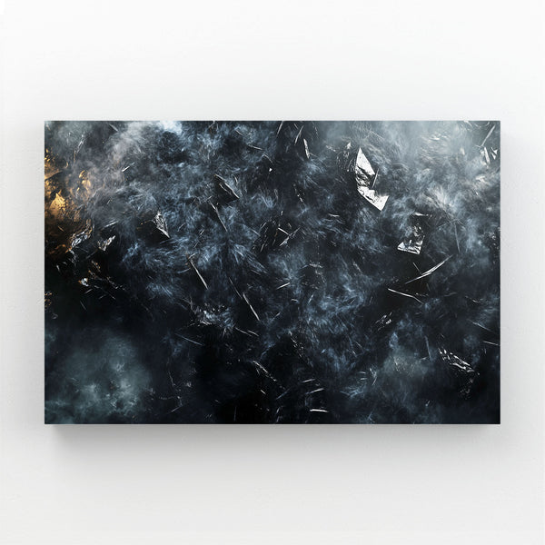 Living Room Black Abstract Art