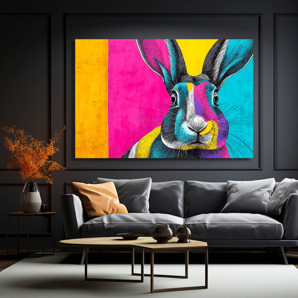 Living Room Bunny Print
