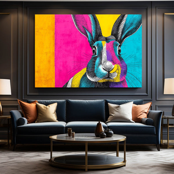 Living Room Bunny Print