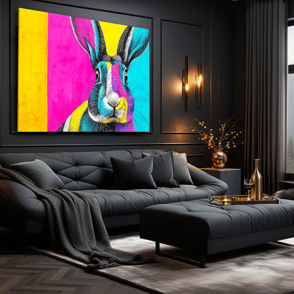 Living Room Bunny Print