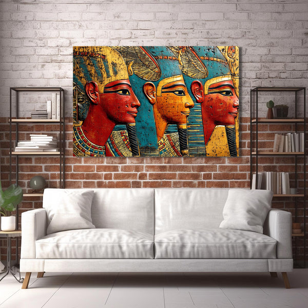 living room egyptian art