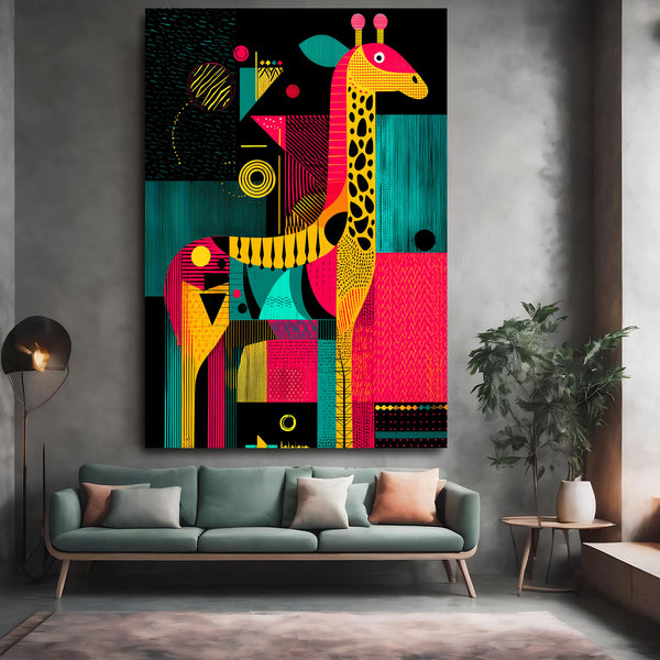 Living Room Giraffe Art