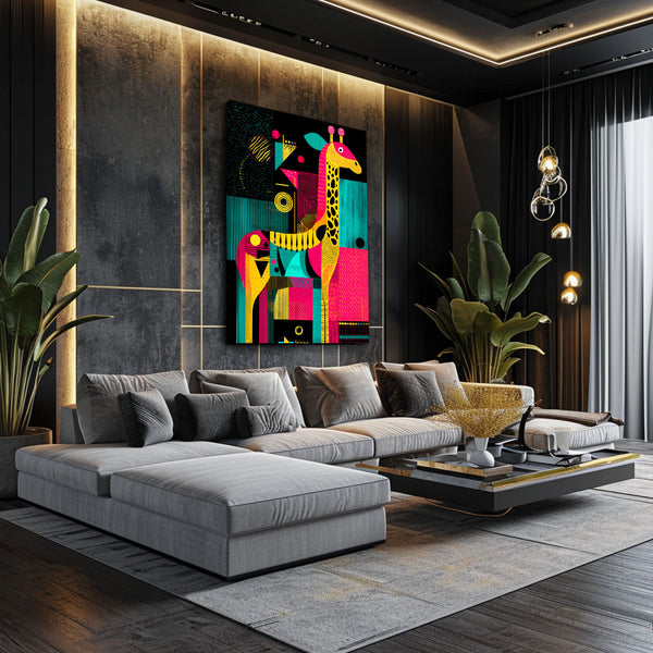 Living Room Giraffe Art