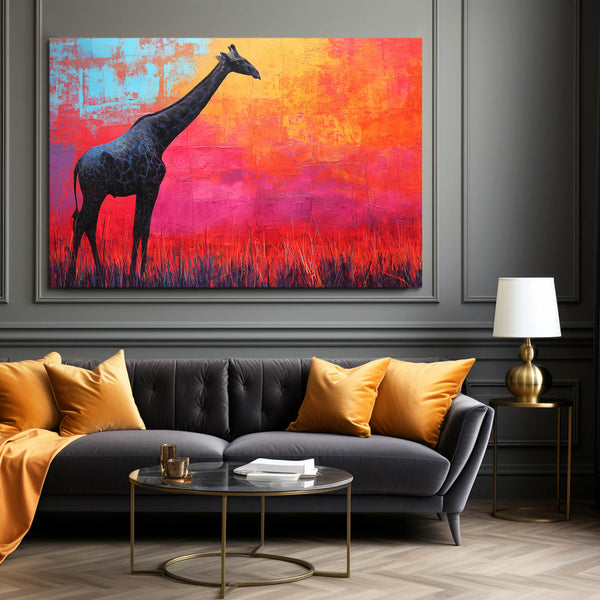 Living Room Giraffe Wall Art
