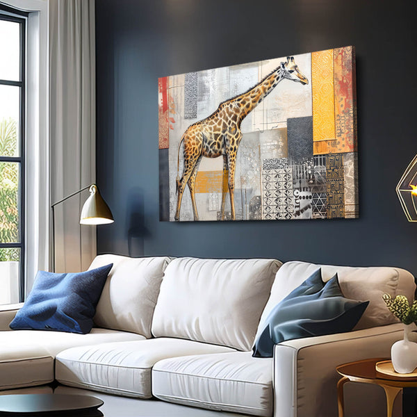 Living Room Giraffe Wall Decor