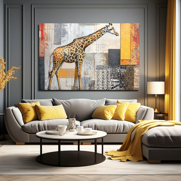 Living Room Giraffe Wall Decor