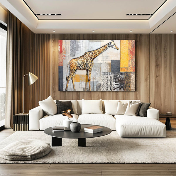 Living Room Giraffe Wall Decor