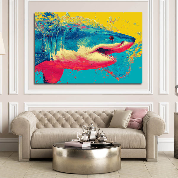 Living Room Shark Art