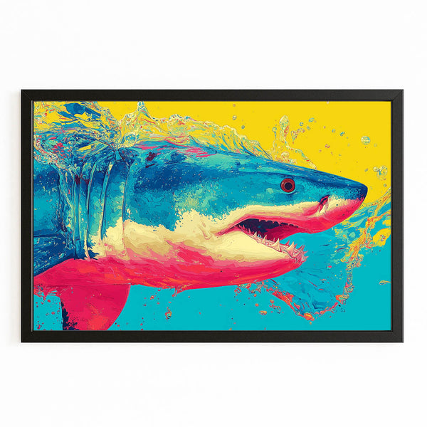 Living Room Shark Art