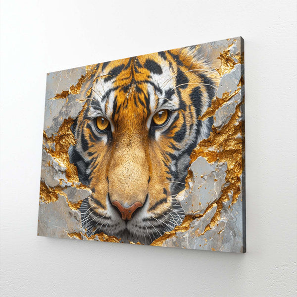 Living Room With Tiger Wall Art | MusaArtGallery™