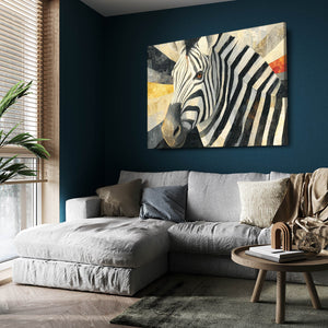 Living Room Zebra Art