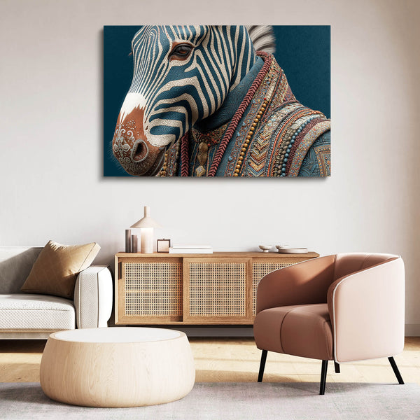 Living Room Zebra Wall Art