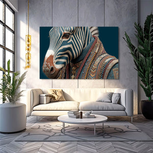 Living Room Zebra Wall Art