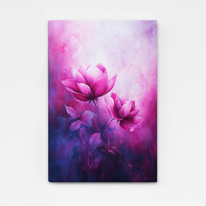 Lotus Bloom Pink Abstract Art | MusaArtGallery™