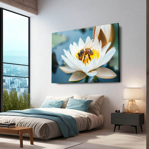 Lotus Harmony Bee Art | MusaArtGallery™