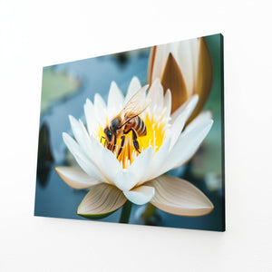 Lotus Harmony Bee Art | MusaArtGallery™