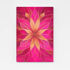 Lotus Radiance Pink Abstract Art | MusaArtGallery™