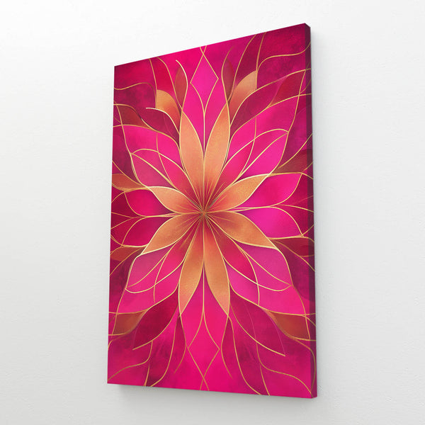 Lotus Radiance Pink Abstract Art | MusaArtGallery™