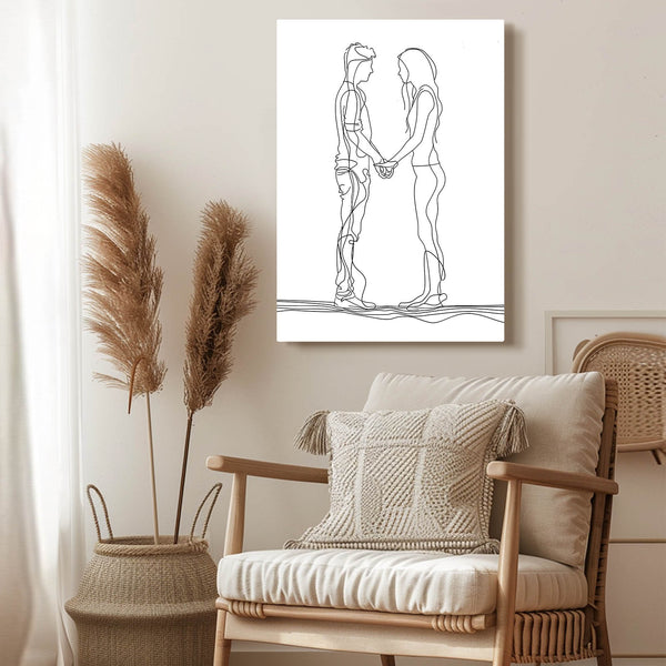 Love Connection Line Art | MusaArtGallery™